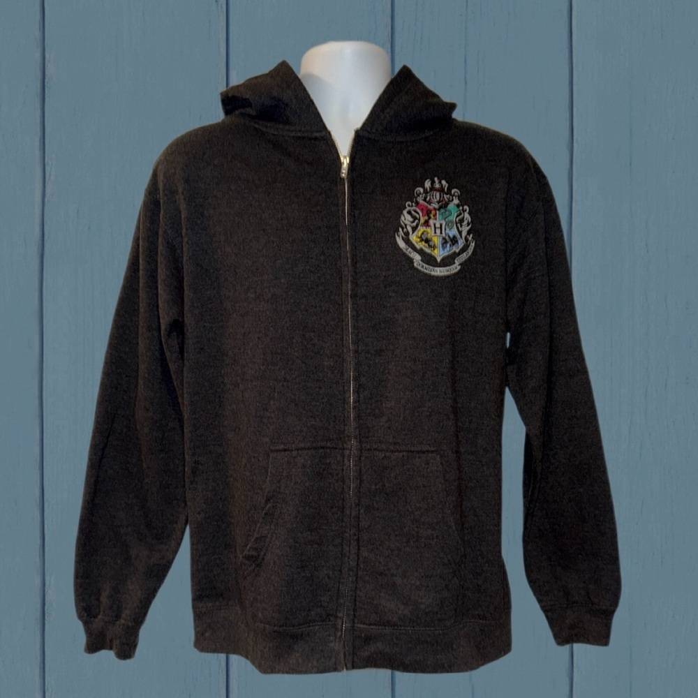 Harry Potter Hogwarts Crest Zip Hoodie Kids XL | Wizarding World Licensed - Picture 4 of 11